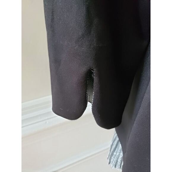 ALFANI Women's Black Solid Polyester Round Neck 3/4 Sleeve Top Blouse Size Large - Picture 7 of 12